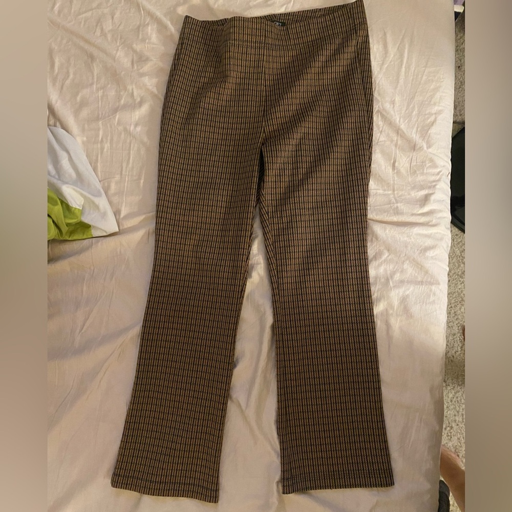 LOFT Plaid pull on pants